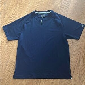 RHÔNE  Blue Polo Shirt with Classic Design